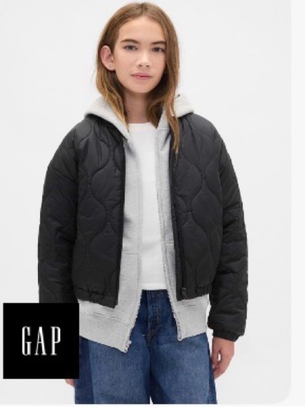Gap Kids Recycled Lightweight Puffer Quilted Liner Jacket
